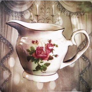 Victorian Rose Creamer by Gibson